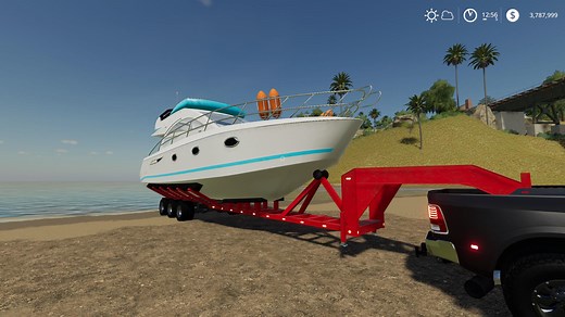 Oversize Boat Trailer v1.0 - FS19 mod - FS19.net