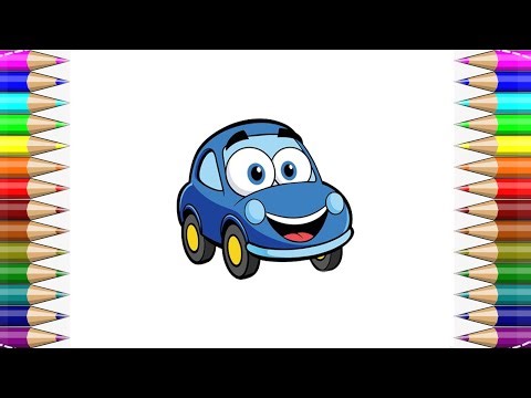 How to Draw a Cute Cartoon Car 🚗😃 | Step by Step Easy Drawing for Kids 🎨🖍️ #Car