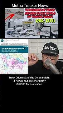 Truck Drivers Stranded On Interstate & Need Food, Water or Help? Call 911 for assistance