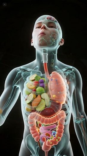 What Happens Inside Your Body When You Eat Fruits & Vegetables? | 3D Digestion Animation