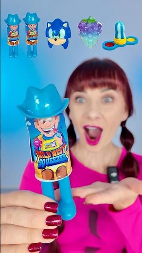 ASMR Blue Candy, Lollipops, Gummy, Spinner Candy #mukbang #challenge