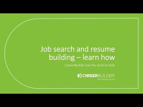 Job Search and Resume Building - Learn How