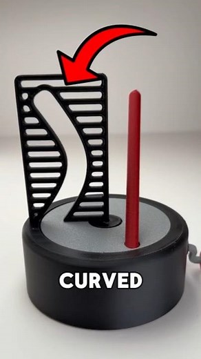 Can this straight rob pass through this curvedhole? 😎