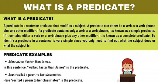 Predicate: Definition and Useful Examples of Predicate in Grammar • 7ESL