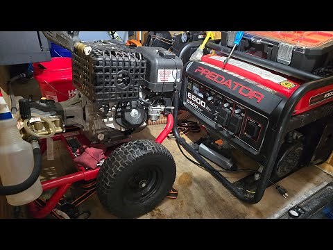 How to change the oil on a Harbor freight predator generator and pressure washer