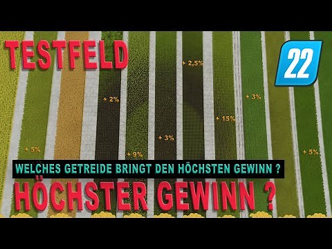 LS22 Test - Welche Frucht/Getreide bringt den meisten GEWINN? Das profitabelste Getreide!