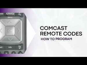 How To Program a Comcast Xfinity Remote by using a universal remote codes