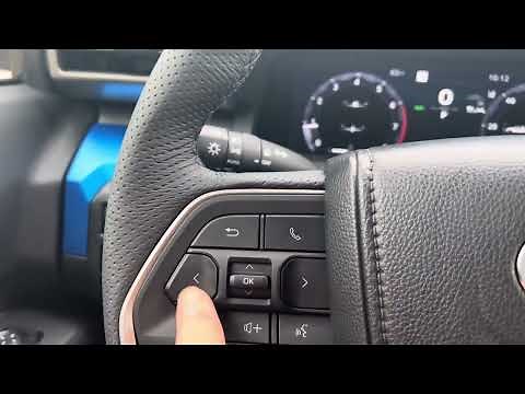 Changing and saving the meter settings in the instrument cluster of a new Toyota