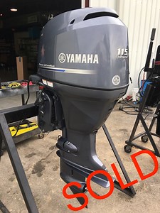 $6995 Clean Used 2014 Yamaha 115 HP 4 Cylinder EFI 4 Stroke 25" Outboard Motor. Model number: F115XA. Serial number: 68V-X-1158930. Weight - 412 lbs. 208-210 psi compression on all 4 cylinders. Motor has been used in Freshwater only. Original Paint and Decals. 207.8 hours logged on the motor. Very Good Condition. Electric Start. Power Tilt. Motor is ready to mount and run. Freight Shipping available from Scottsville, KY. For a freight quote, please provide zip code, if it will be a commercial (w