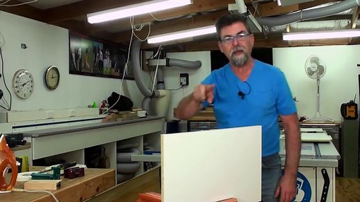 How to apply iron on edge melamine Dave Stanton easy woodworking
