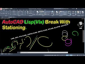 AutoCAD "BrkList" Lisp Break (with at multiple points specified Stationing).