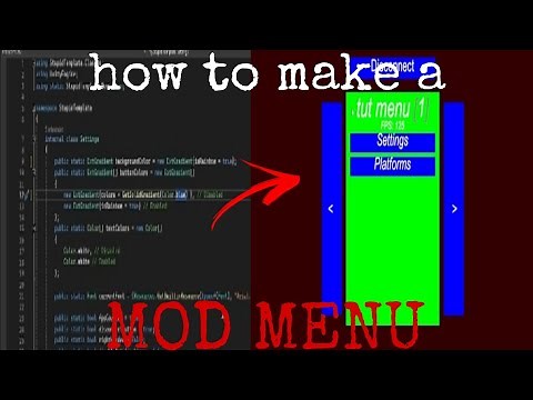 How to make a mod menu for Gorilla Tag