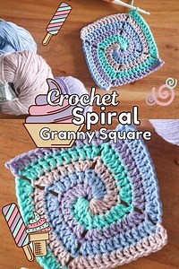 How To Crochet A Spiral Granny Square - 4 colors!? lays flat!?