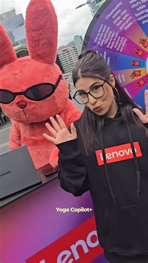 Aliesha | Tech Creator & YouTuber 💻 on Instagram: "AD | I took Lil Cotton Tail down to SAE University and the CBD to run the Lenovo Street Challenge and chat to students and the public about all things Microsoft Copilot with the Lenovo Yoga Copilot+ PC! We danced, we battled it out in challenges and had the best time with participants. To say the least, minds were blown and creations were next level. I had the time of my life running this Spin the Wheel competition! #FutureReadyWithLenovoYoga #