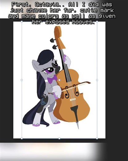 Vinyl Scratch and Octavia | Redesign | #mlp #mlpredesign #shorts