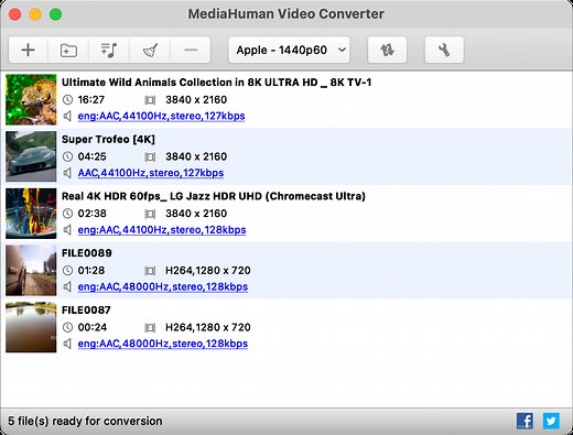 MediaHuman Video Converter - Convert MP4, MKV, HEVC, AV1, WebM and many more