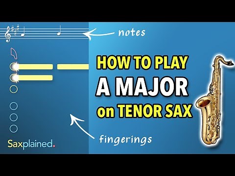 A Major Scale Tutorial (Tenor Sax) | Saxplained