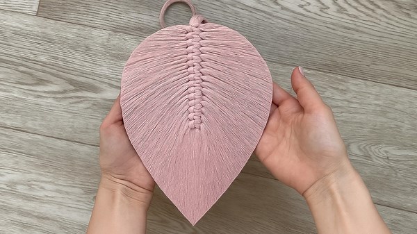 Learn How to Craft a Perfect Macrame Leaf That Holds Its Shape: Macrame Monstera DIY