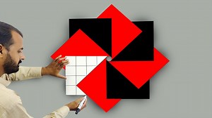 40K views · 2.2K reactions | 3D optical illusion wall art | 3D wall decoration effect | modern 3d wall painting | interior design [ paint n polish ]https://www.youtube.com/channel/UC-sxuS5Ygv0ZFkBpZNtbN8g | Paint & Polish | Facebook