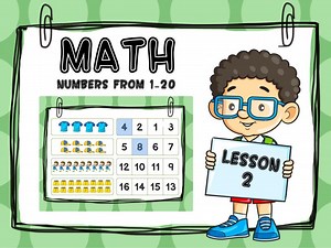 Math Numbers 1-20 - Lesson 2