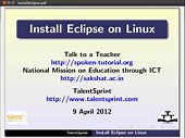 Installing Eclipse in English
