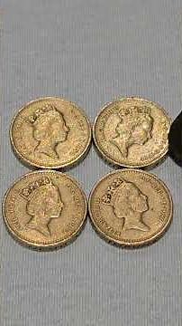 1989 ONE POUND COINS QUEEN ELIZABETH II {SCOTLAND } ENGLAND