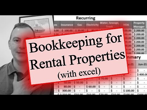 Rental Property Bookkeeping | Excel Template