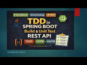 Java Spring Boot TDD Tutorial for Beginners | Build & Unit Test a REST API (Step-by-Step)