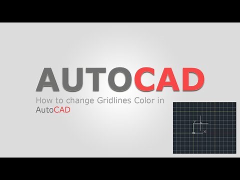 How to change Grid lines Color in AutoCAD