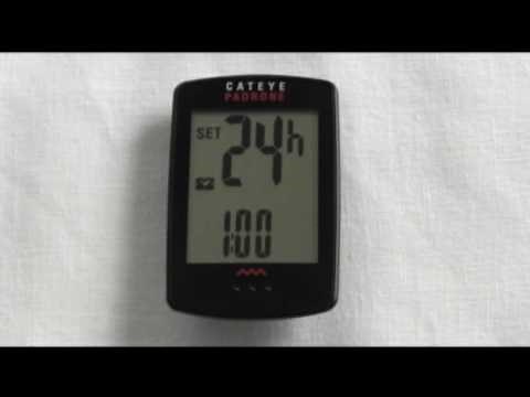 Cateye Padrone CC-PA100W Wireless Bicycle Computer Functions/Set Up