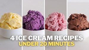 4 Easy Ice Cream Recipes in Under 20 Minutes