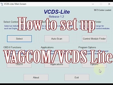 How to set up VAGCOM / VCDS Lite