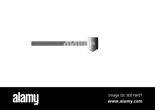 Progress indicator animation 100 percent complete grey scale design technology achievement success.Minimalist grey loading bar animation showing 100 percent progress modern UI UX digital display Stock Video Footage - Alamy