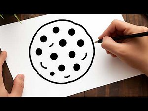 How to Draw a Cookie | Easy Step-by-Step Drawing Tutorial for Beginners