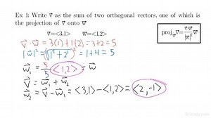 How to Decompose a Vector Into Two Orthogonal Vectors | Trigonometry | Study.com