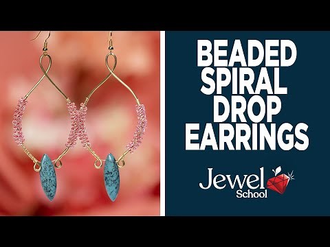 Beaded Spiral Drop Earrings | Jewelry 101