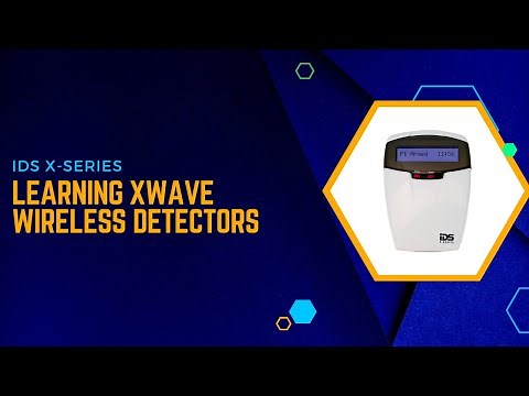 IDS X-Series - How to learn IDS Xwave Wireless Detectors