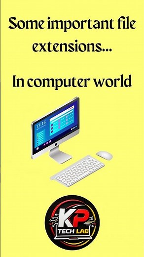 Different File Extensions and Their Full Forms | Computer Basics | KP Tech Lab