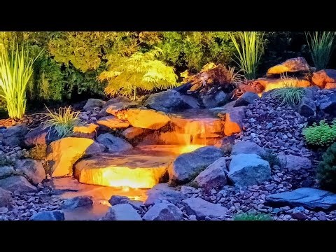 IN DEPTH: STREAM BUILD with WATERFALL & LIGHTING, CREEK SANDSTONE ROCKS & PLANTS SELECTION RIVERTIPS