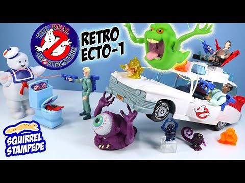 The REAL Ghostbusters Ecto-1 Retro Action Figures Review