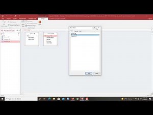 How to create Relationships in MS Access Database
