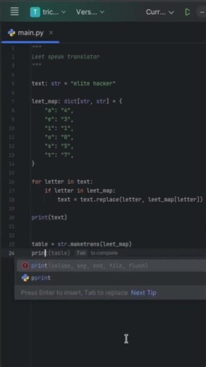 Turn Text into Hacker Style | Python Leet Speak Trick