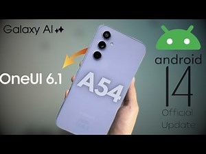Samsung Galaxy A54 - One Ui 6.1 Update! (New Features)