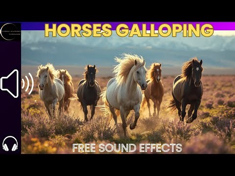 HORSES GALLOPING SOUND EFFECT 5 Sounds #horse #horsesounds #freesoundeffects #effettisonori #cavallo