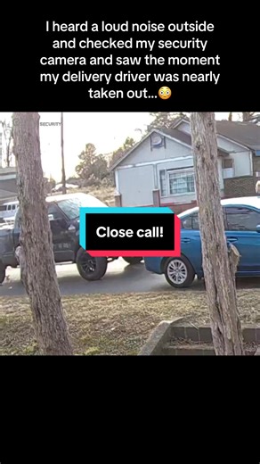That was a close call! 😳 #eufy #homesecurity #securitycamera #caughtoncam #waitforit