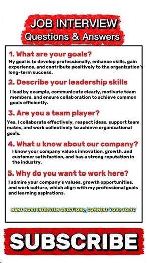 5 Common Interview Questions + Smart Answers 💼