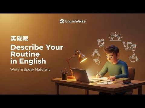 Describe Your Routine in English Essay | Daily English Practice | EnglishVerse