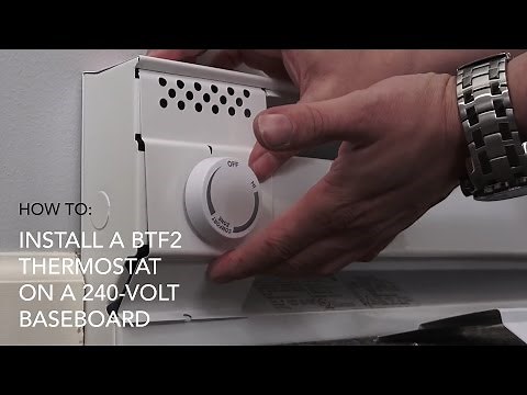 How to install: BTF2 thermostat on 240V baseboard | Cadet Heat