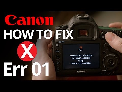 Canon Err 01 - How to fix faulty lens communication 📷