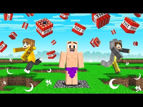 Last To Survive Raining TNT WINS in Minecraft!